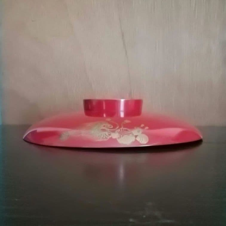 漆工芸　朱漆　金蒔絵　盃⑤　江戸から明治時代　七組盃のひとつ