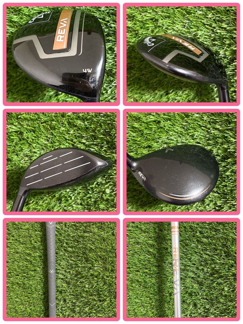 レディース用！キャロウェイREVAゴルフクラブセット9本 キャロウェイバッグ付