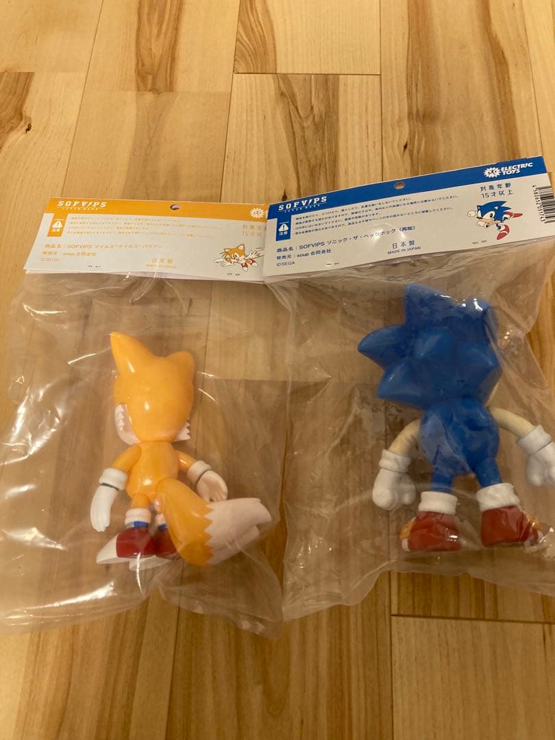 ELECTRICTOYS SOFVIPS　ソニック　テイルス　ソフビ２体セット