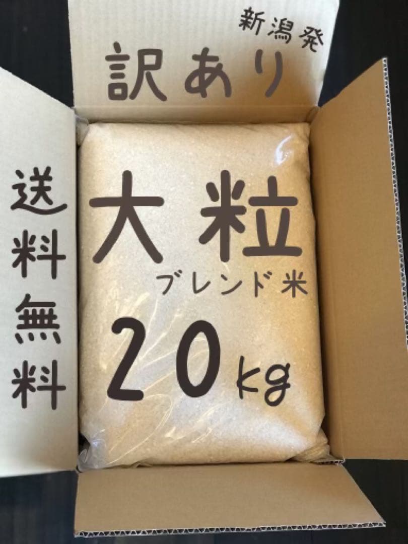☆*中様 訳ありブレンド(大粒100%) 白米　20kg(5kgで4袋)