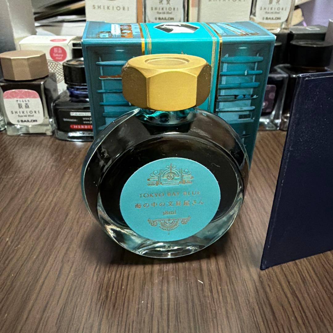 インク、ガラスペン、羽根ペンセット