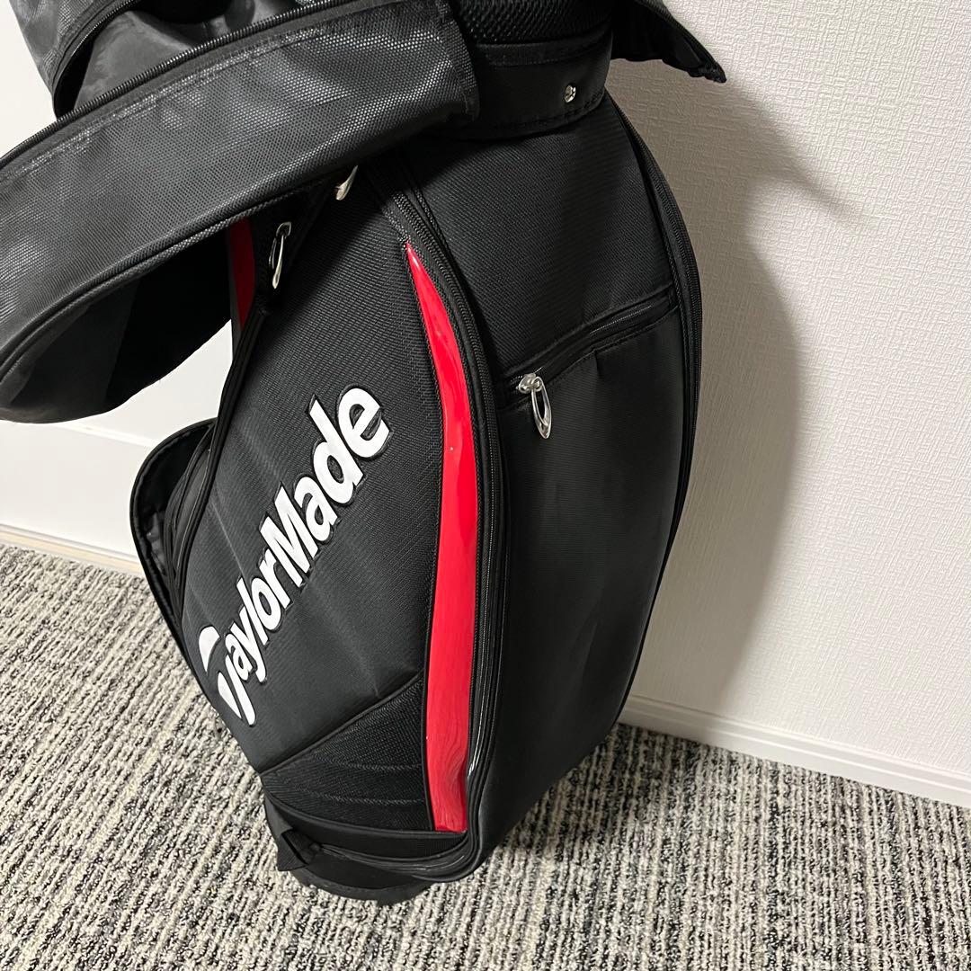 TaylorMade キャディバッグ 黒 赤