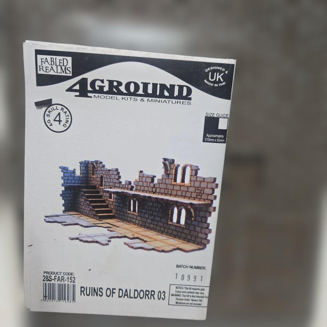 4Ground Ruins 塗装済み立体廃墟ダンジョン　海外製