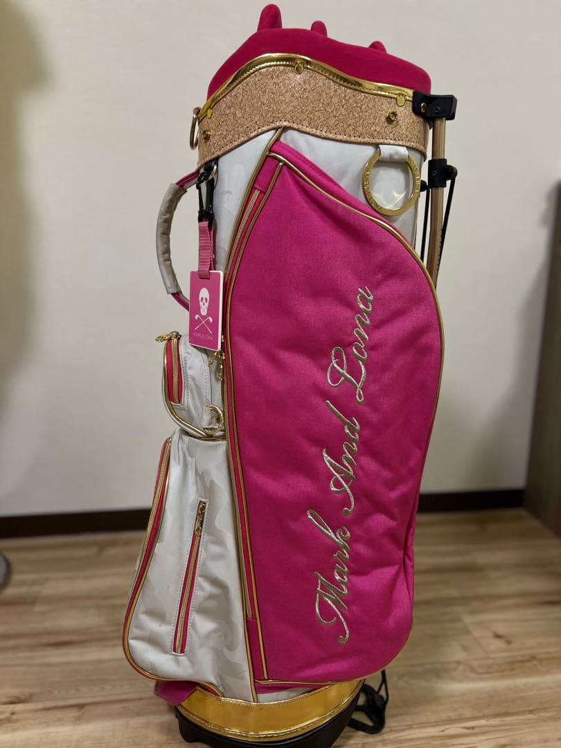 マークアンドロナ　MARK&LONA ピンク カモフラージュ ゴルフバッグ