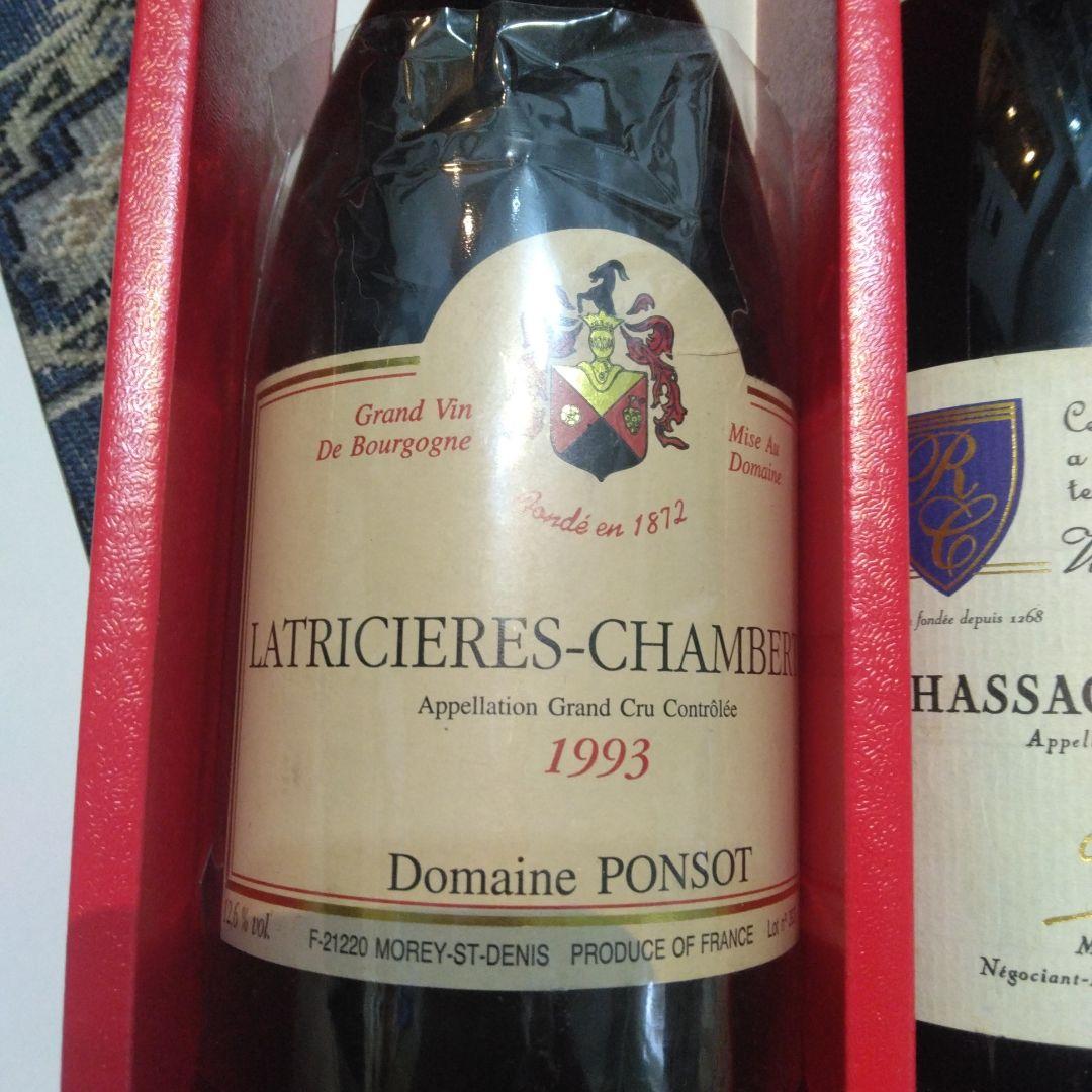 ポンソラトシエールシャンベルタン1993、ONDA2016、ランシュバージュ