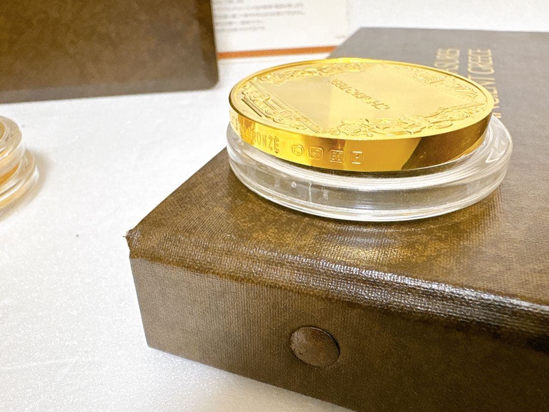 希少レア 古代ギリシャの偉大な芸術遺産 メダル50枚 純金仕上ブロンズ製 限定版