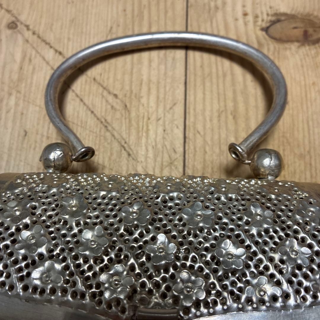 ビンテージ　銀細工　バック