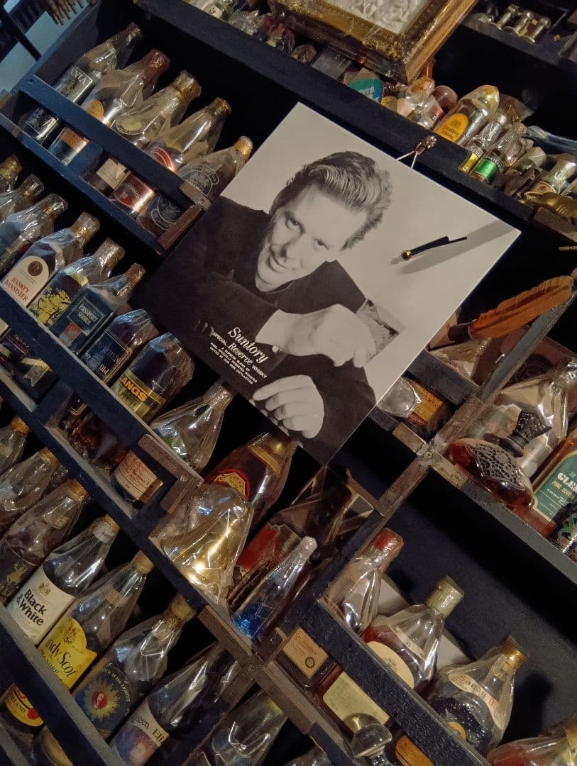 1980's 非売品 サントリー リザーブ ミッキーローク LPサイズ 壁掛時計