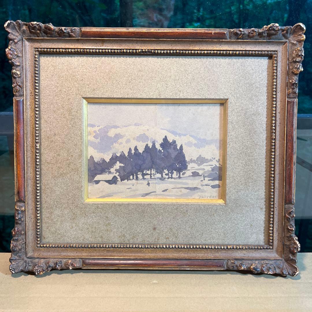 三宅克己　うまいなぁ　日動画廊