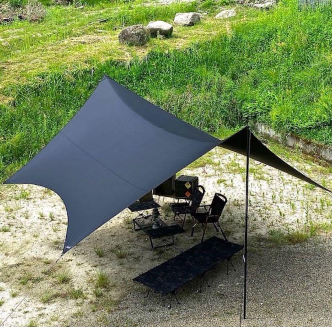黒L Mac Outdoor Mac One ヘキサ タープ ブラック