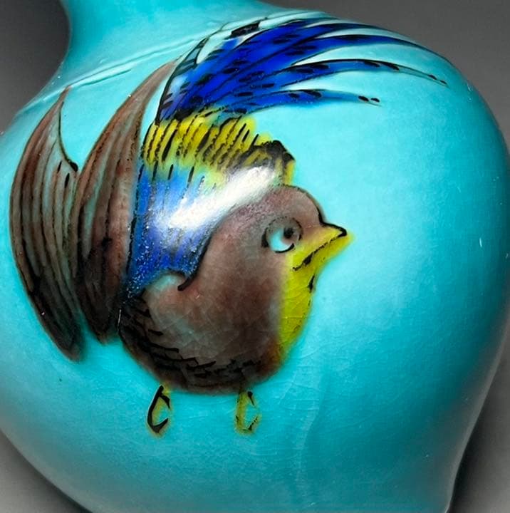 【エビス】酒器 徳利 九谷焼 浅蔵五十吉 名家 美しい釉景 御銚子 骨董 瓢形