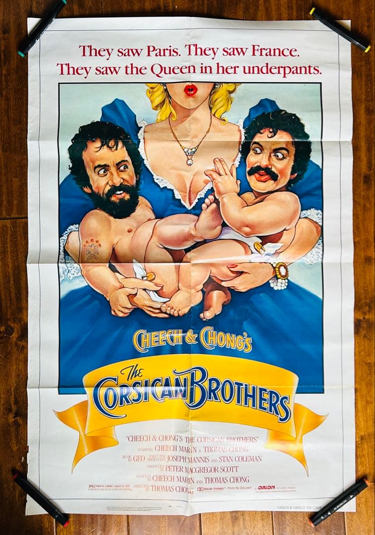 84' Cheech&Chong's チーチ&チョンUSA劇場用ポスター当時