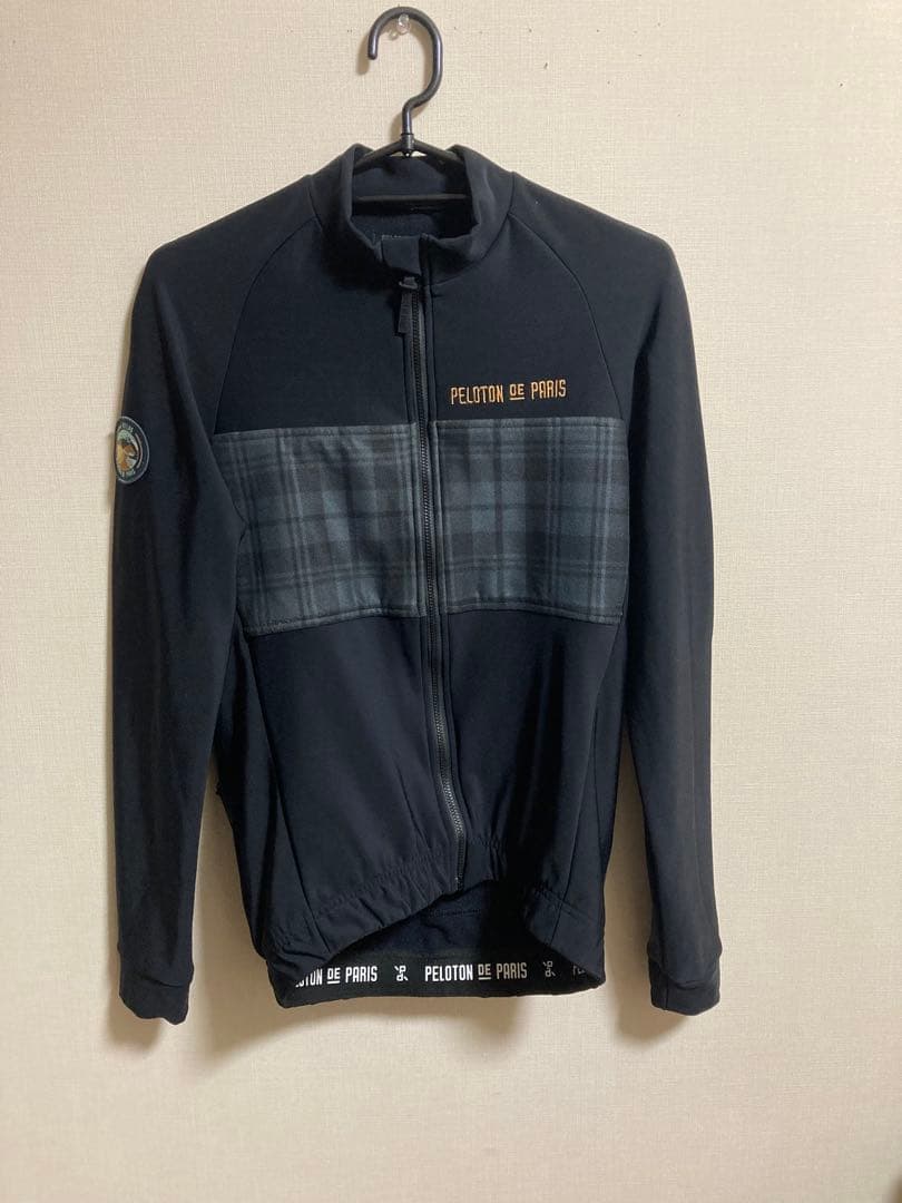 プロトンドパリ　ウインタージャージ　黒　S サイクルジャージ　サイクルウエア