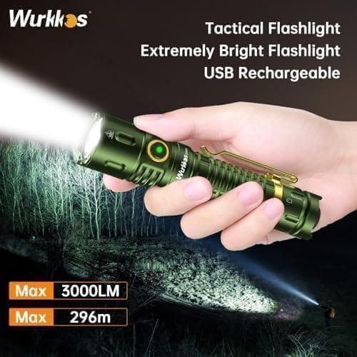 Wurkkos TD04 懐中電灯 ledライト強力3000ルーメンタクティカA