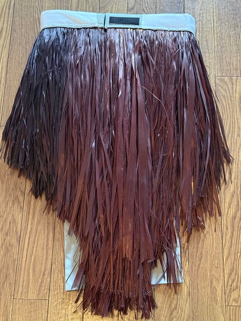 タヒチアンダンス　マロ　ショートモレ　茶色　グレー　ウエスト加工あり　衣装