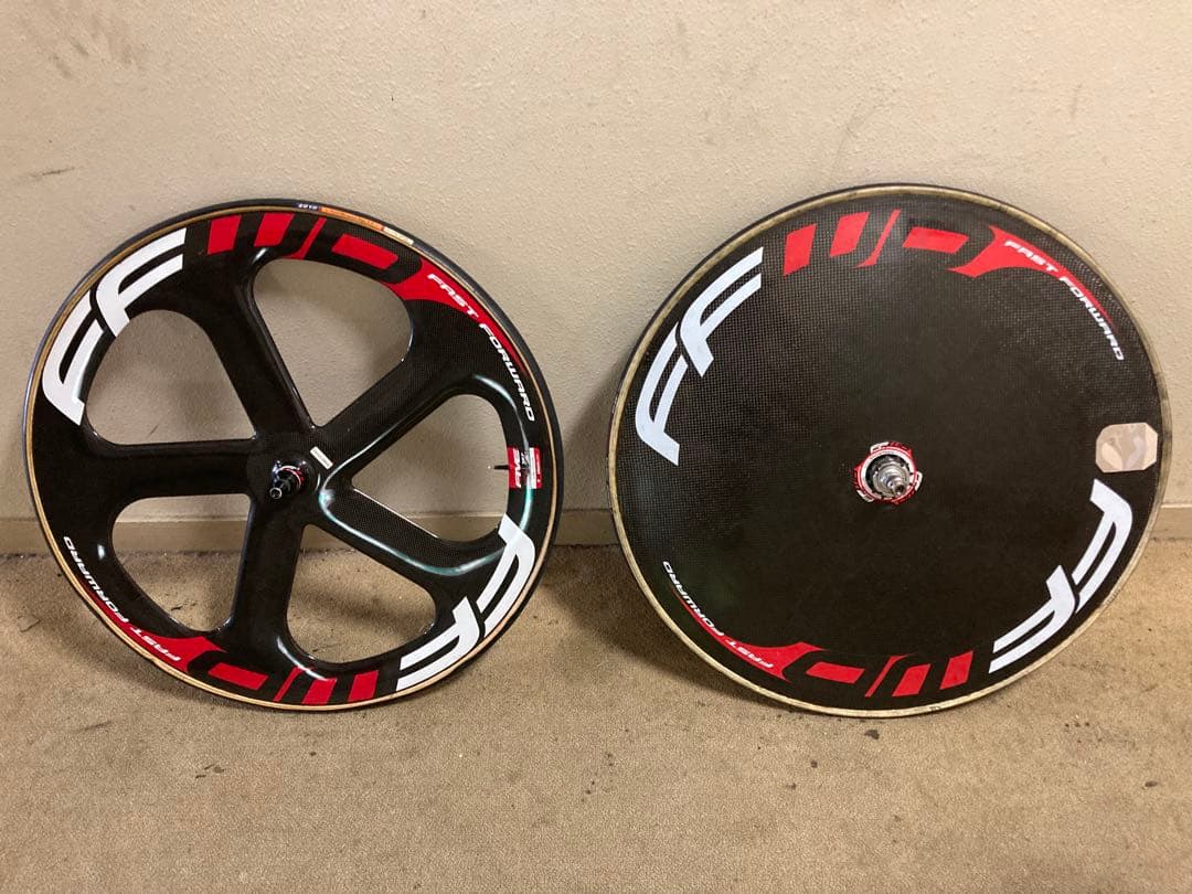 FFWD 5スポークバトン＆ディスクホイールセット（ピスト用）