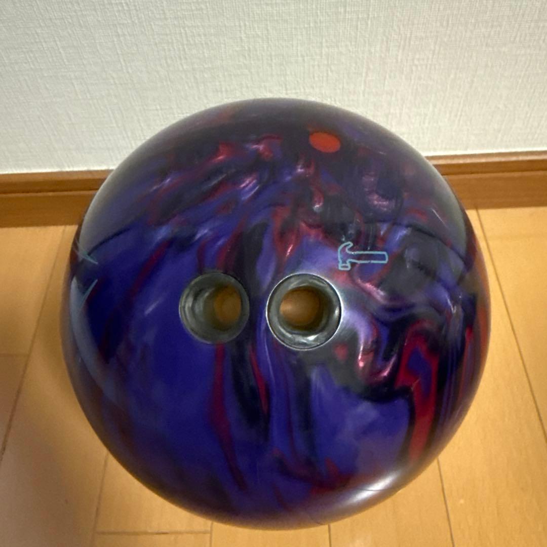NIGHTMARE ボウリングボール 紫赤マーブル