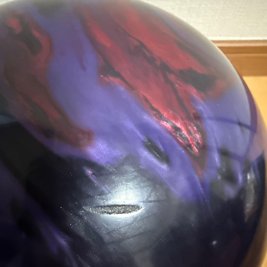 NIGHTMARE ボウリングボール 紫赤マーブル