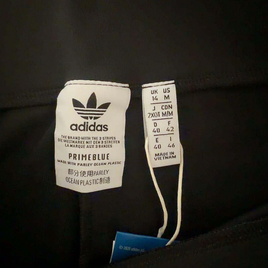 新品☆adidas 2XOTサイズ ショート レギンス 3ストライプ 黒