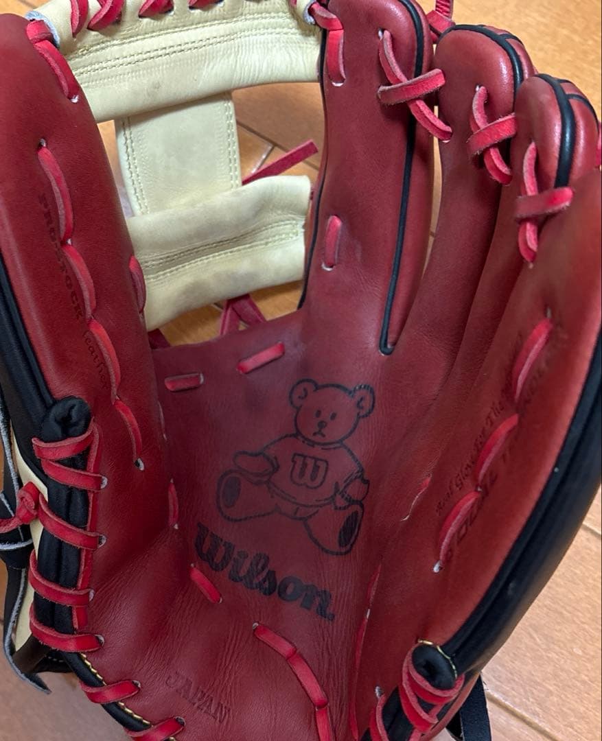 黒*師様 ウィルソン オーダー 店舗別注軟式 内野用 グローブ 87