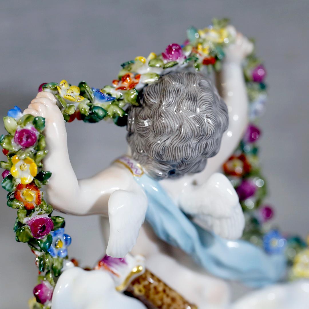 【レア連番 １級品】マイセン 天使 連作 デヴィーゼンキント ４体 寓意的天使