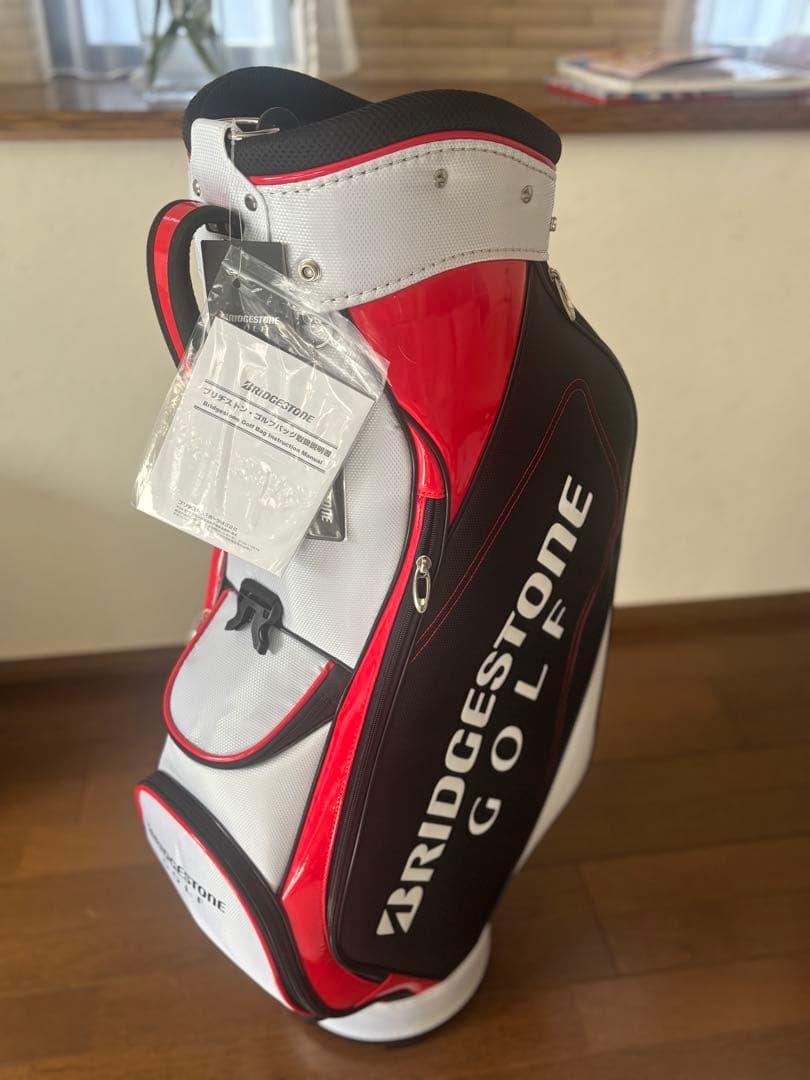 BRIDGESTONE GOLF キャディバッグ 黒赤白