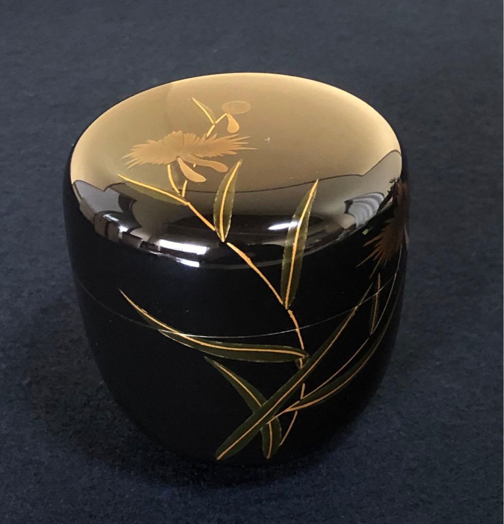 《R》茶道具 鷺草 大棗 長谷川祐斎 共箱 元箱　260109き2