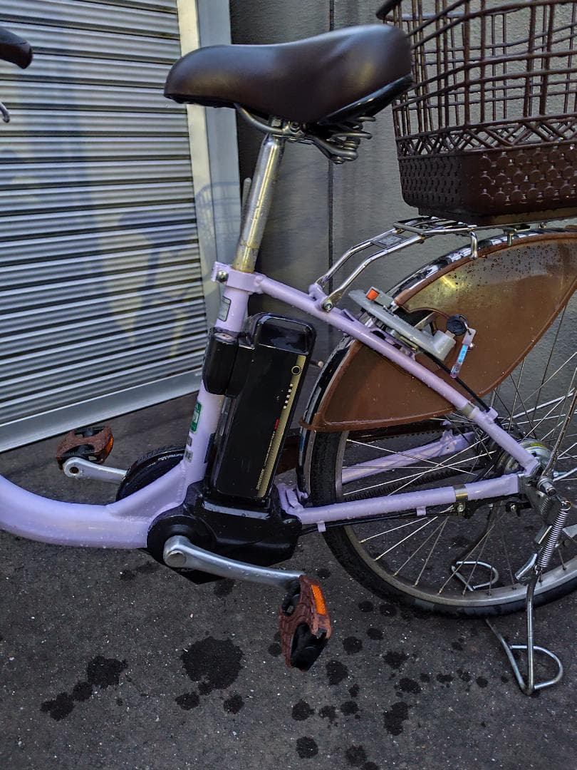 ブリヂストン　フロンティア　24インチ　B300バッテリー　ラベンダー色　美品