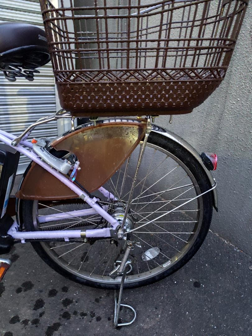 ブリヂストン　フロンティア　24インチ　B300バッテリー　ラベンダー色　美品