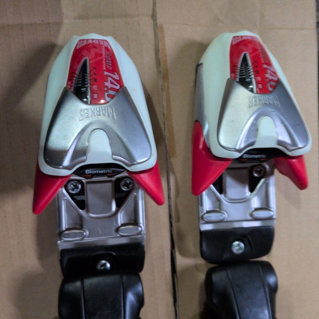 マーカーコンプ14 スキー ビンディング 赤白