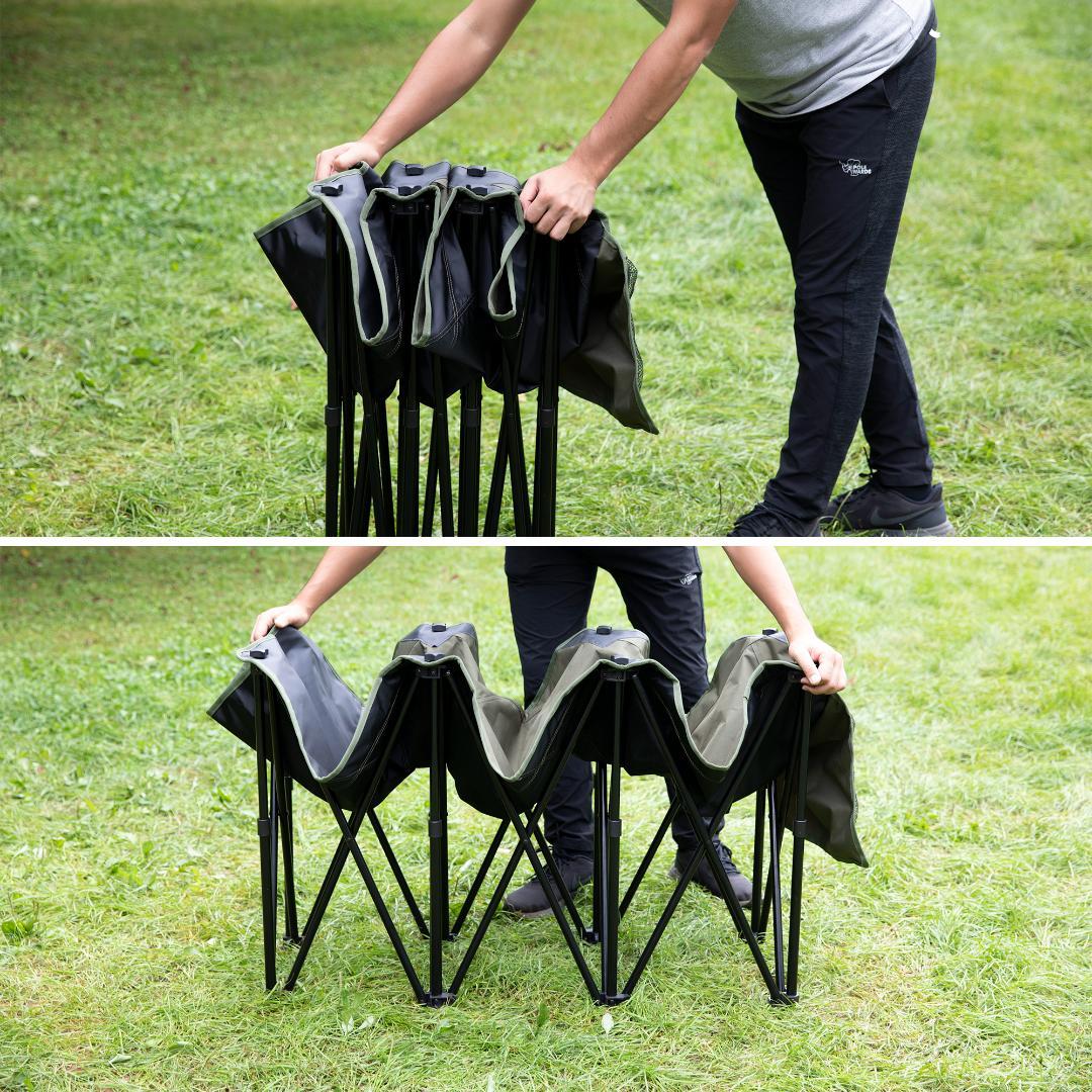 未使用■ホールアース■ダディー コット チェアーベット 万能チェア ブラック