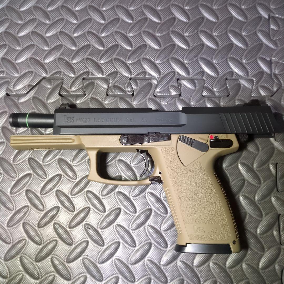 【KSC】MK23 ソーコムピストル (CO2) タンカラー ABS