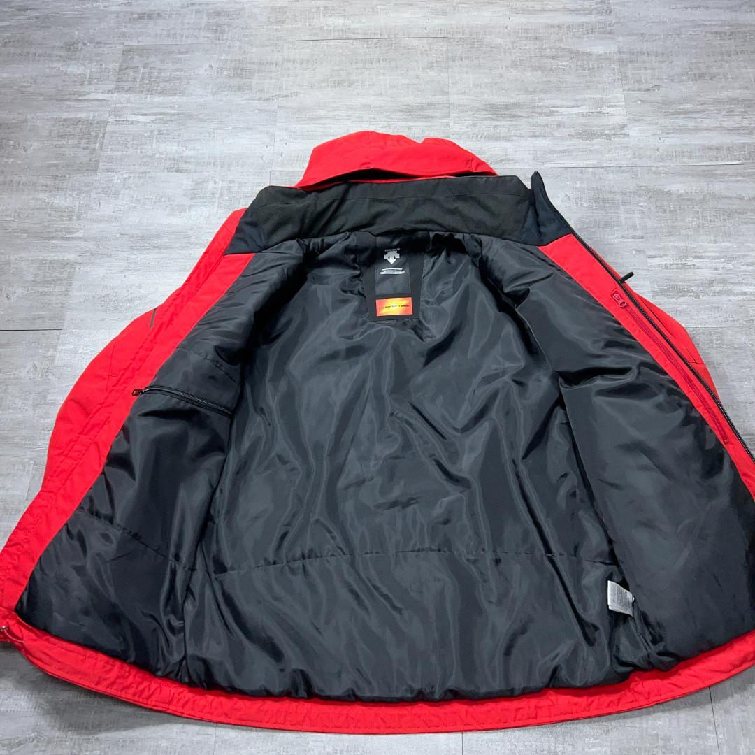 美品 DESCENTE デサント スキーウェア メンズO 近年モデル 赤×黒
