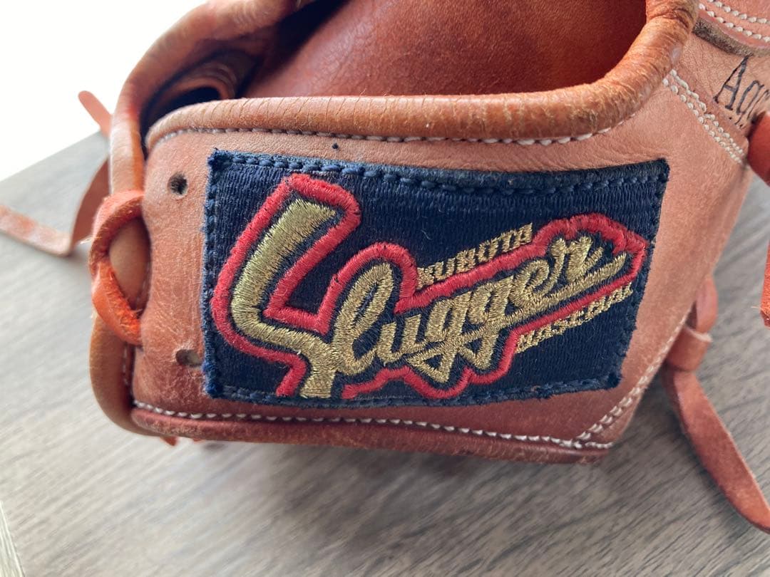 スラッガー　軟式　野球グローブ オレンジ