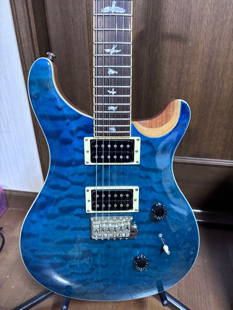ギター PRS SE Castom24 QM LTD Blue matteo