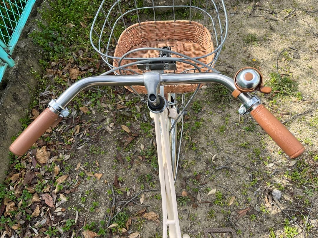 フェリーク ジュニア自転車24インチ　クリーム　アサヒ