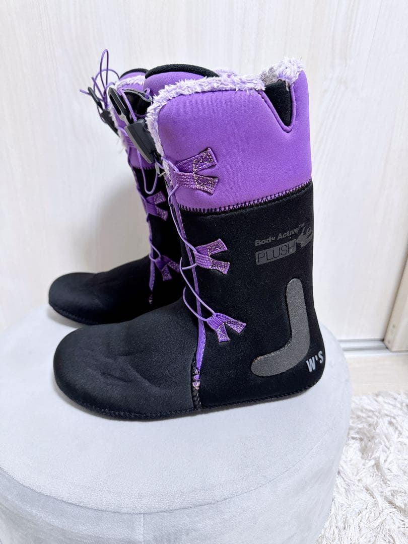 RIDE スノーボードブーツ ブラック/パープル 女性用　24.5cm