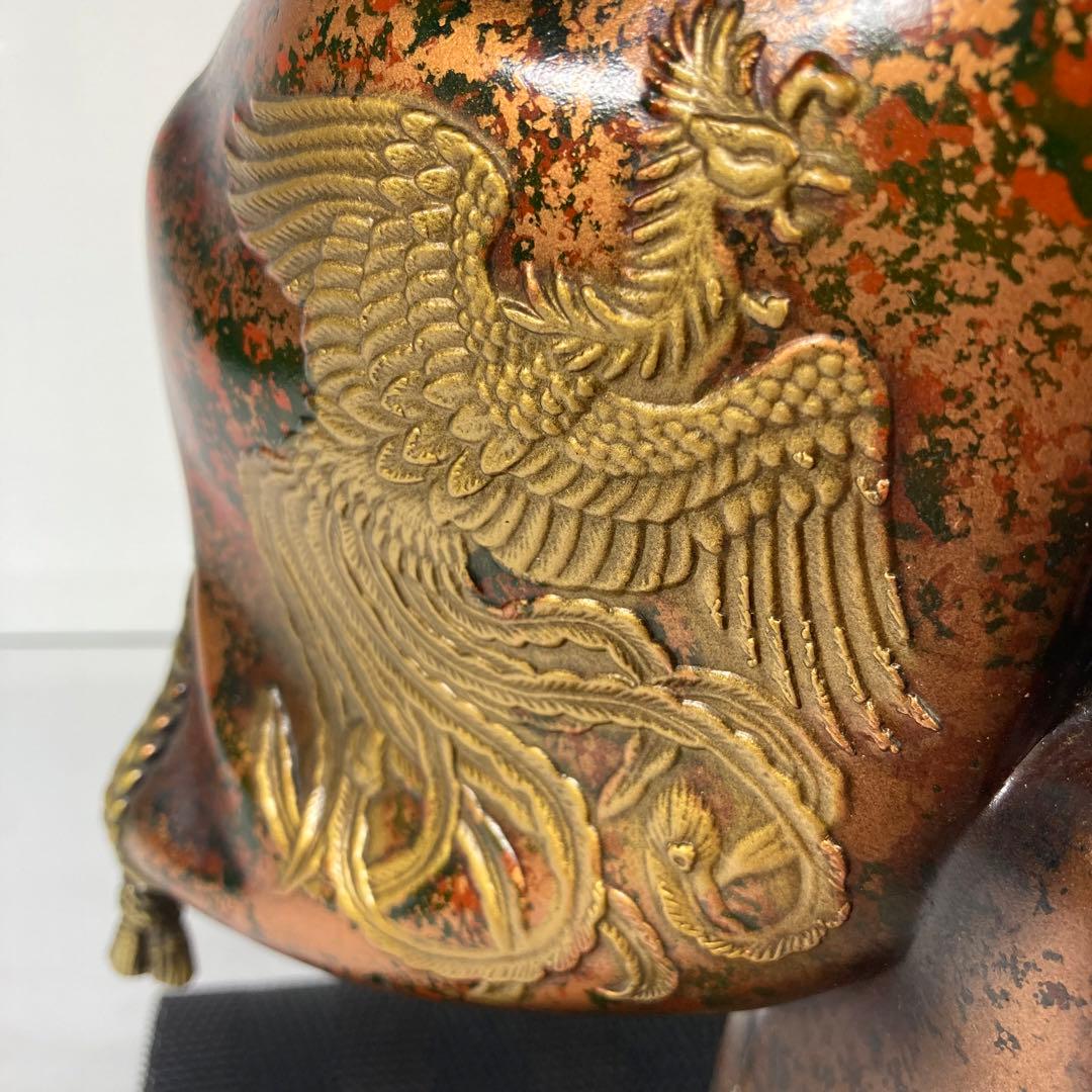 重厚な鋳物　『翁像』