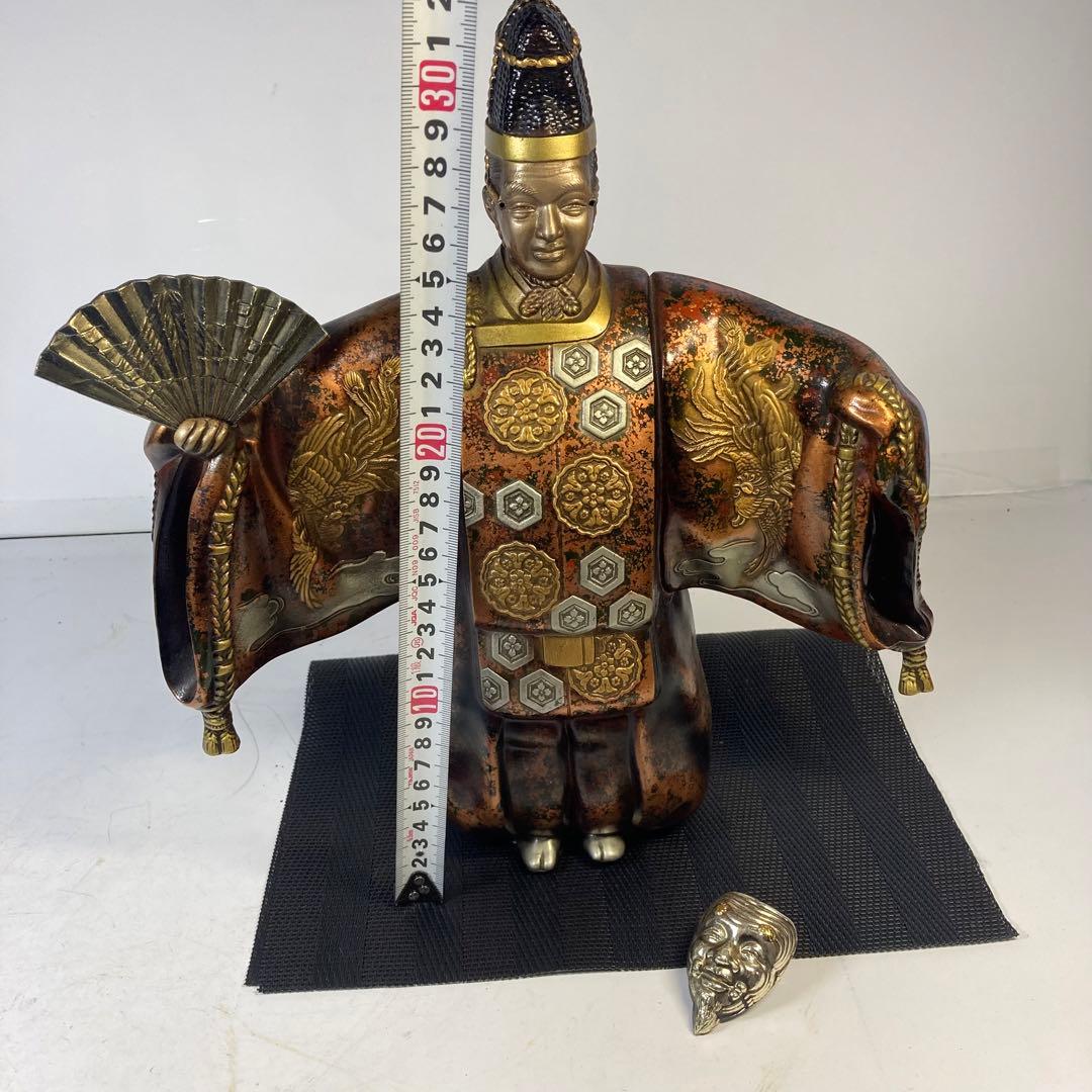 重厚な鋳物　『翁像』