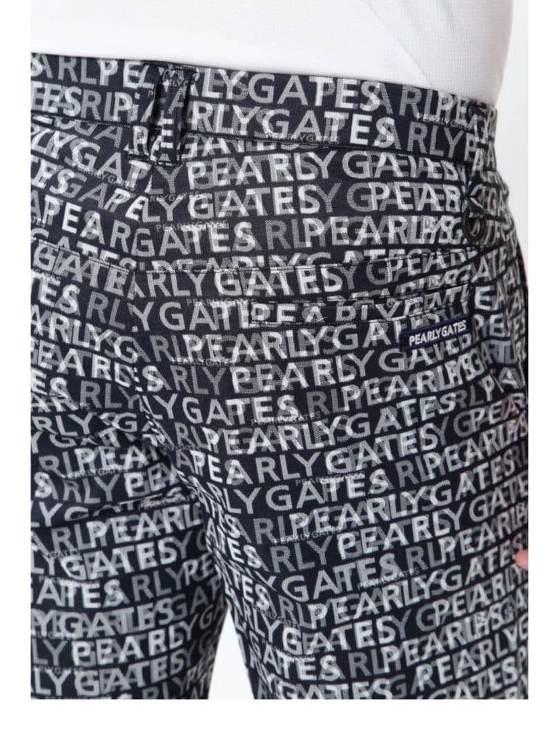 PEARLY GATES ロゴプリント ゴルフショーツ