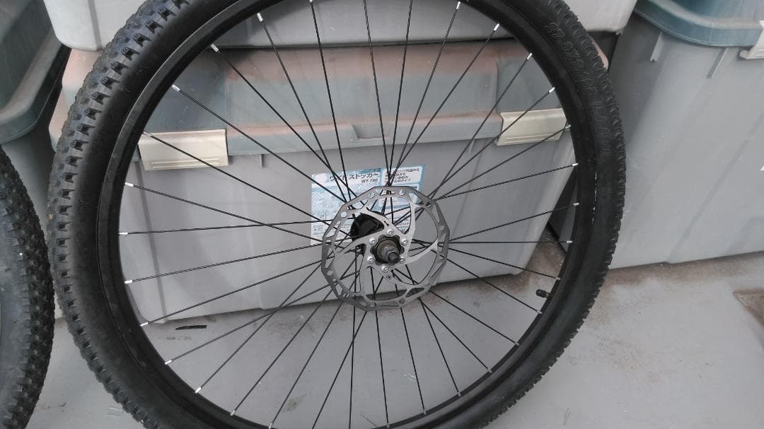 送料無料 新品　27.5インチ　前後ホイール　MTBタイヤ、ディスク、スプロケ有