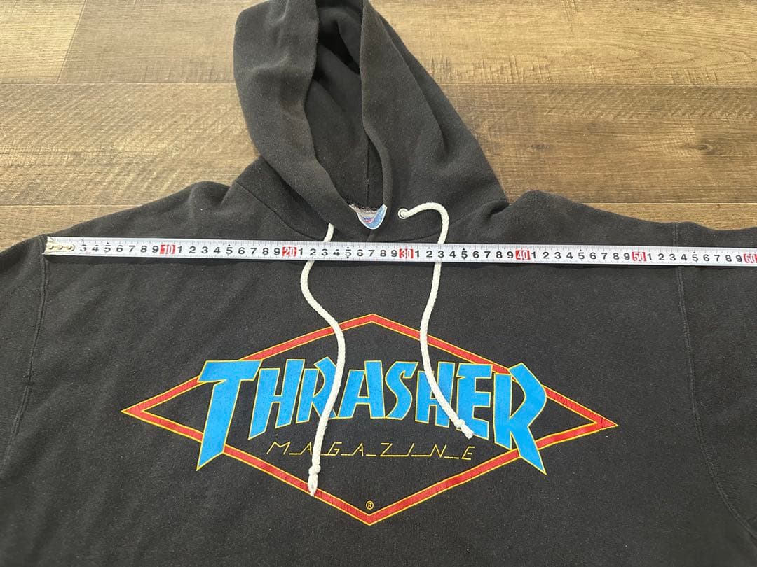 当時物 THRASHER スラッシャー パーカー L 90s ヘインズボディ