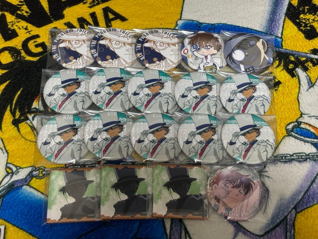 名探偵コナン 怪盗キッド 缶バッジ 纏めセット