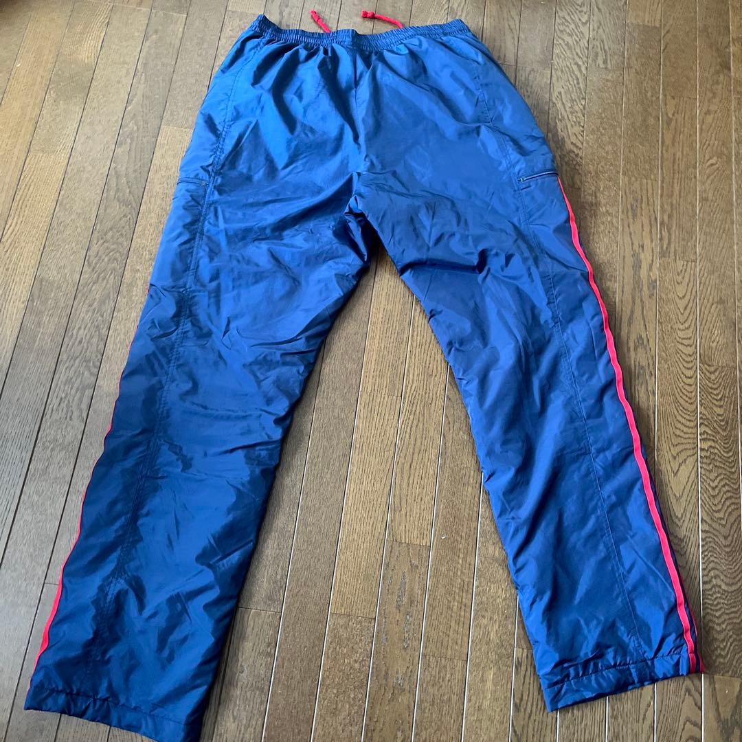 adidas ネイビー/レッド メンズアウター　裏起毛　Oサイズ　上下セット
