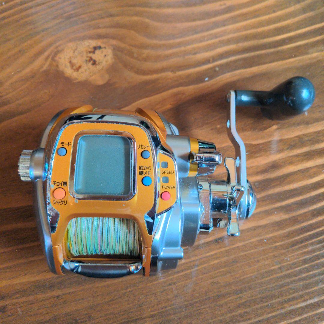 オレンジ 電動リール デジタル表示