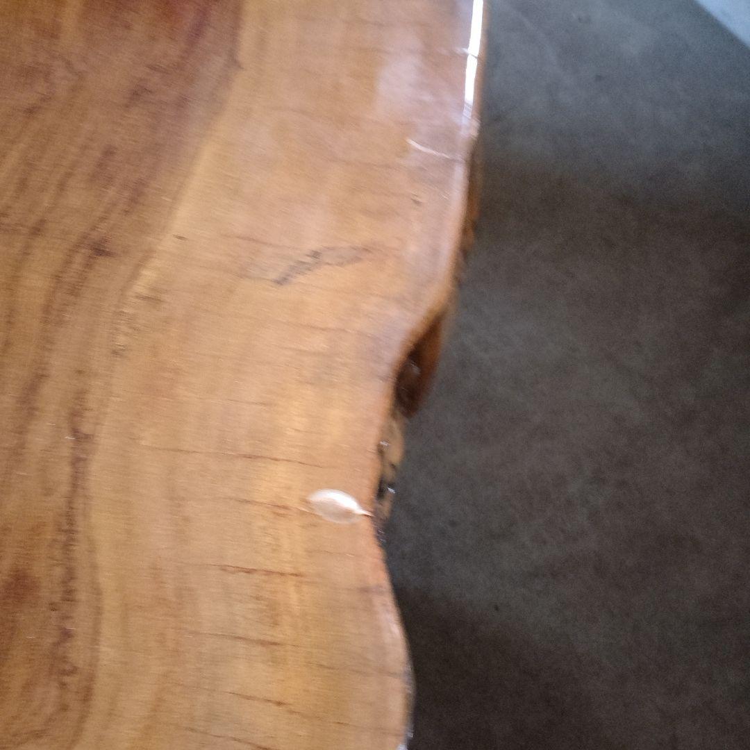 【一枚板】天然木製円形座卓　ローテーブル