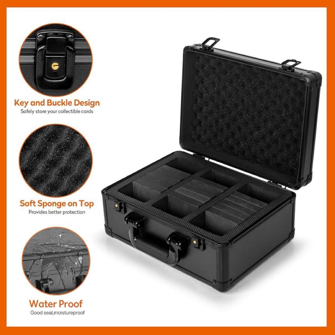 PSA BGS 鑑定済み用 アタッシュケース ストレージボックス アルミ製　4列