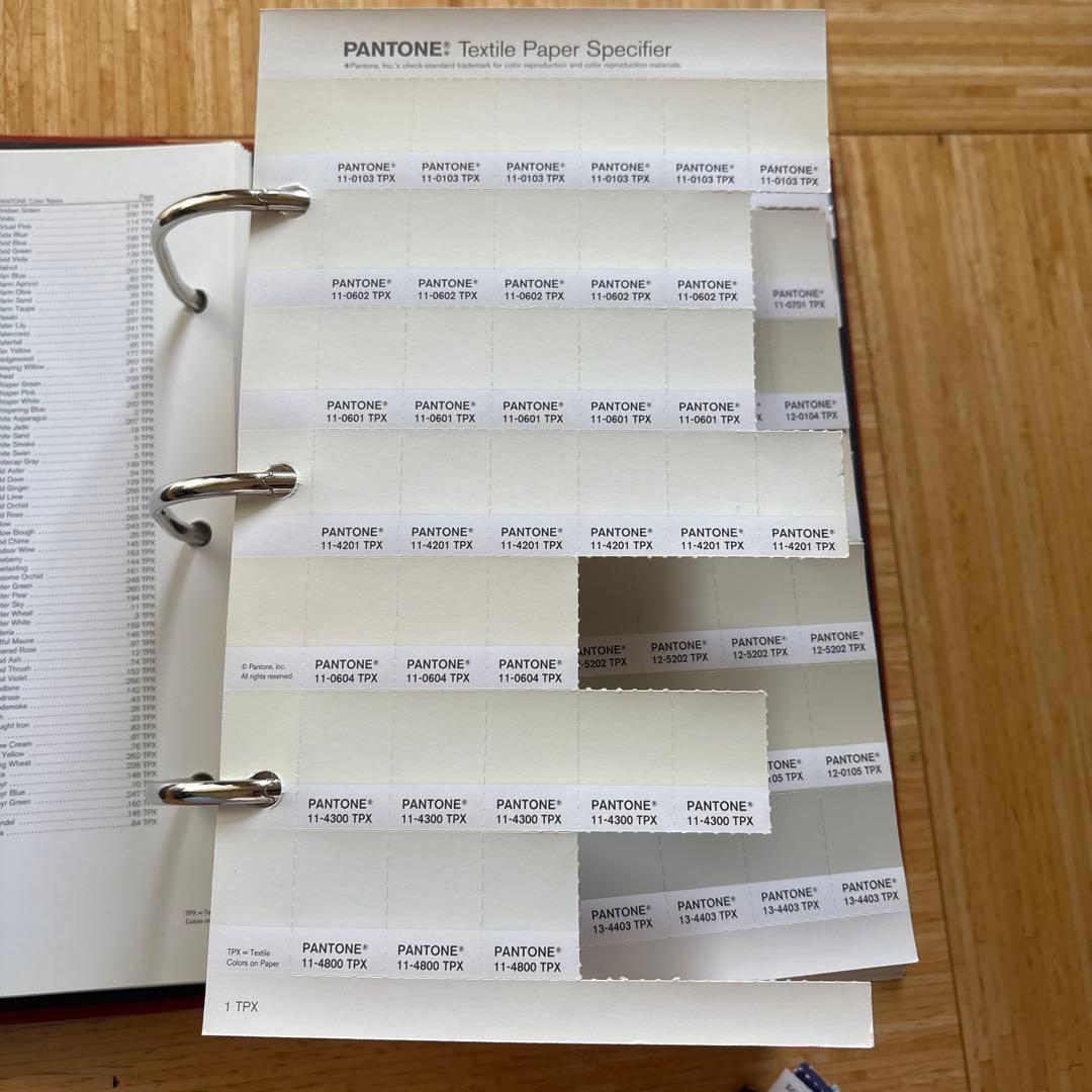 PANTONE 色見本 カラーチップ　パントーン