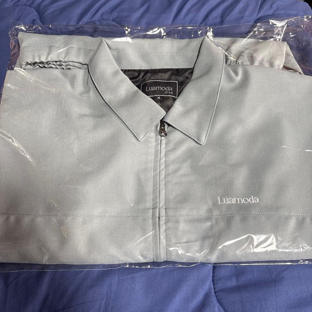 鷲尾伶菜　Luamoda ワイドスリーブブルゾン　ブルーグレー