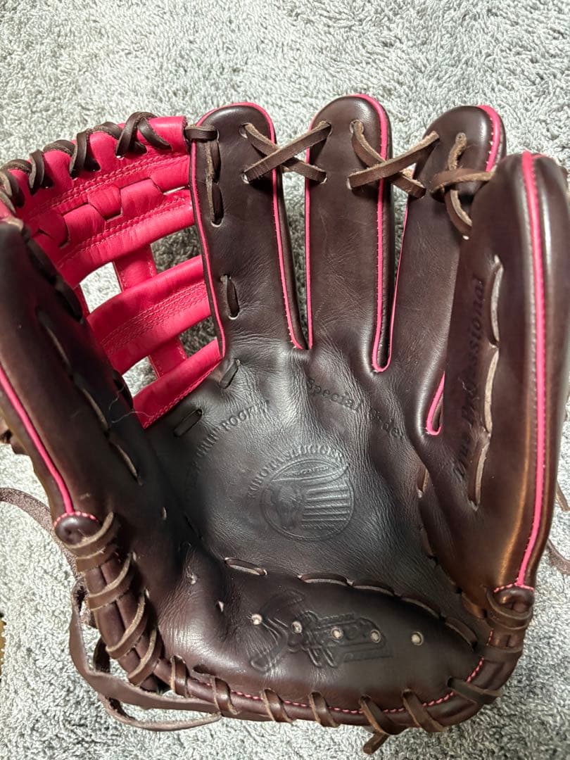クボタスラッガー　軟式グローブ ブラウン/ピンク